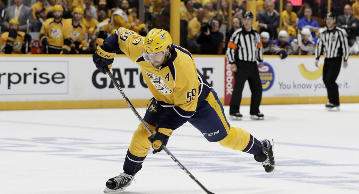 Der Schweizer Roman Josi könnte mit den Nashville Predators den Stanley Cup gewinnen. (Foto: dpa/picture alliance/AP Images)