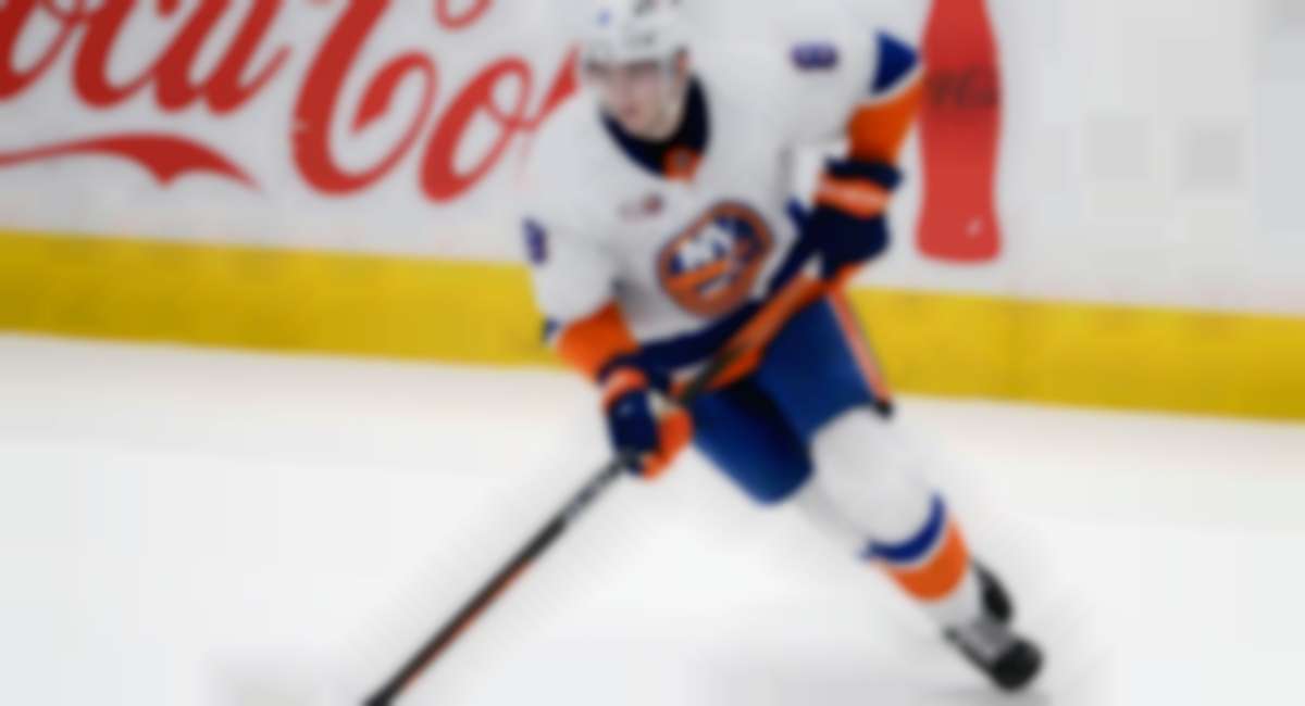 Noah Dobson im Trikot der New York Islanders.